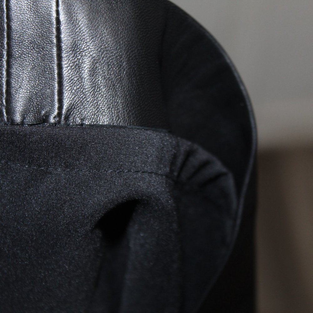 Ellen Tracy Women 4 Genuine Leather Skirt - Picture 3 of 7